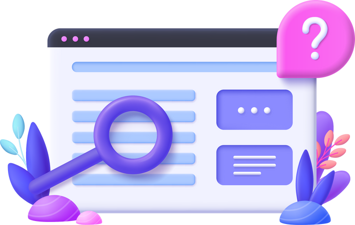 FAQ Frequently Asked Question 3D Concept